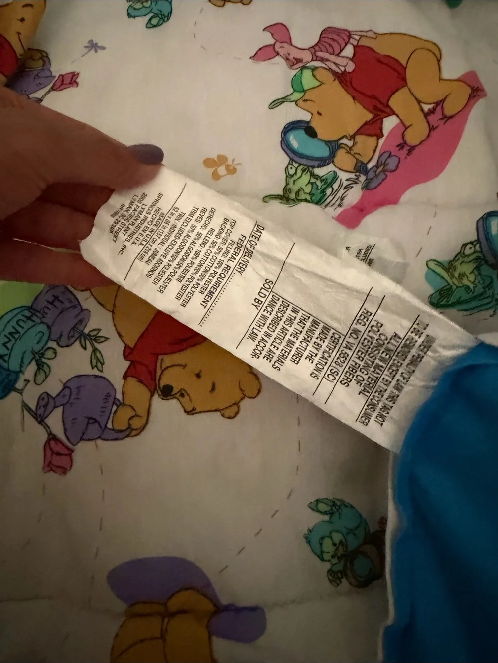 Vintage Pooh Twin Comforter Used